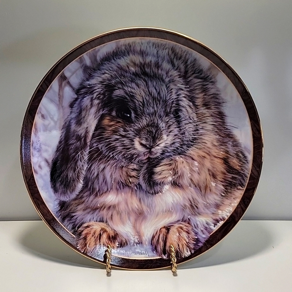 "Quite an Earful" Bynny Tales Collector's Plate by Bradford Exchange
